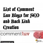 List of BEST HIGH PR Blogs to comment on for SEO and Back Links Creation